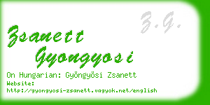 zsanett gyongyosi business card